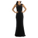 Spoločenské a plesové šaty krajkové dlhé luxusné CHARM'S Paris čierne - Čierna / - CHARM'S Paris