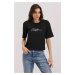 Bigdart 0472 Printed Oversize Knitted T-Shirt - Black