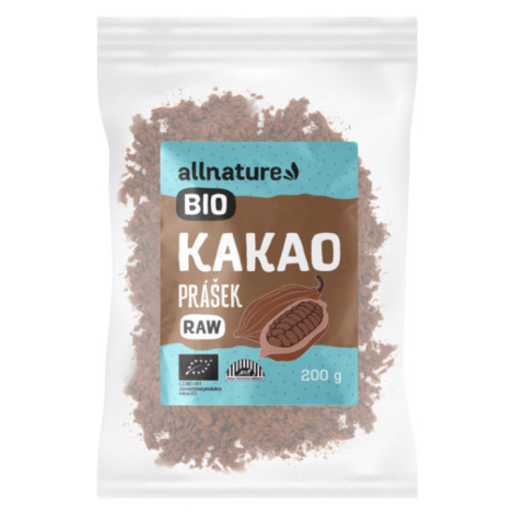 ALLNATURE Kakaový prášok RAW 200 g BIO