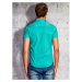 Green men´s shirt with short sleeves