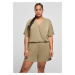 Women's short modal jumpsuit in khaki