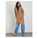Béžový dámsky kabát s prímesou vlny ZOOT Baseline Klara