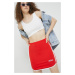 Sukňa adidas Originals červená farba, mini, puzdrová