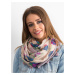 Light pink scarf with floral print