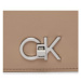 Calvin Klein Kabelka Re-Lock Double Gusette K60K611336 Béžová