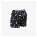 Trenírky Horsefeathers Frazier Boxer Shorts Black/ Ignite Print