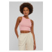 Women's Cropped Rib Top - Pink