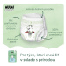 Muumi Baby Pants 7 XL 16-26 kg, mesačné balenie nohavičkových eko plienok, 102 ks