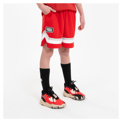 Detské basketbalové šortky SH 900 NBA Chicago Bull červené TARMAK