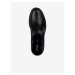 Čierne dámske zimné kožené členkové topánky Geox Spherica