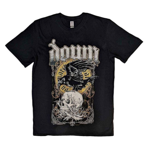 Down Tričko Swamp Skull Unisex Black