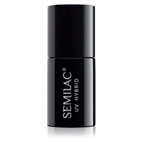 Semilac UV Hybrid Black & White gélový lak na nechty odtieň 091 Glitter Milk