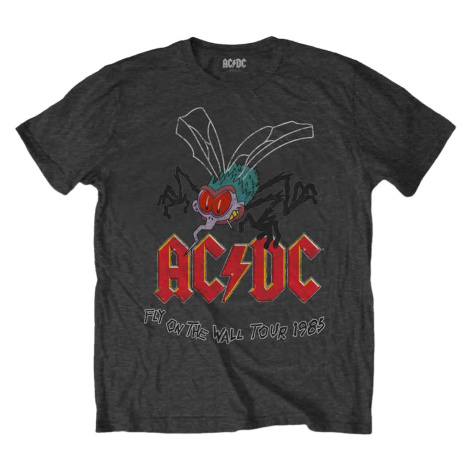 AC/DC Tričko Fly on the Wall Unisex Charcoal Grey