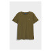 TRIČKO GANT SLIM MERCERIZED SS T-SHIRT JUNIPER GREEN