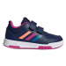 Dievčenská rekreačná obuv ADIDAS Tensaur Hook and Loop dark blue lucid fuchsia blue fusion