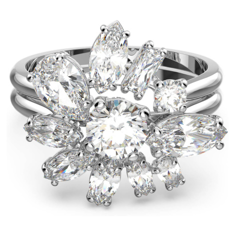 Swarovski Trblietavý prsteň s kryštálmi Gema 564466 55 mm