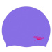 Speedo MOULDED SILC CAP JU Juniorská plavecká čiapka, fialová, veľkosť