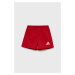Detské krátke nohavice adidas Performance GI7639 červená farba