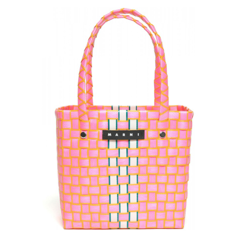 Taška Marni Box Basket Bag Begonia Pink