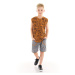 mshb&g Comics Boys Mustard T-shirt Shorts Set