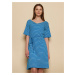 Modré pruhované šaty Tranquillo