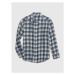 GAP LS FLANNEL Dievčenská košeľa, modrá, veľkosť