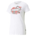 Puma ESS + FLOWER POWER TEE Dámske tričko, biela, veľkosť
