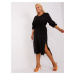 Black dress size plus with 3/4 sleeves