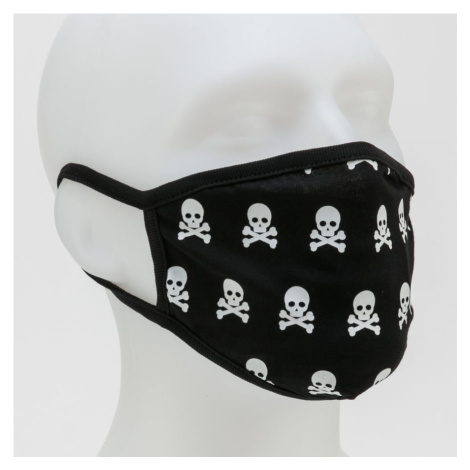 Urban Classics Skull Face Mask 2-Pack čierna