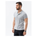 Ombre Polo tričká S1374 Grey