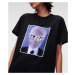 Tričko Karl Lagerfeld Karl Archive T-Shirt Čierna