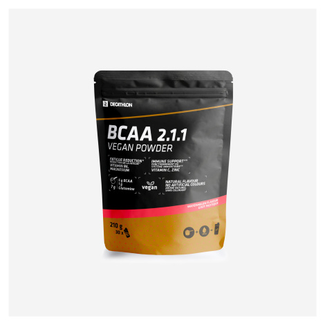 BCAA Vegan 2.1.1 v prášku príchuť vodný melón 210 g DOMYOS