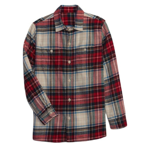 GAP LS FLANNEL Chlapčenská košeľa, červená, veľkosť