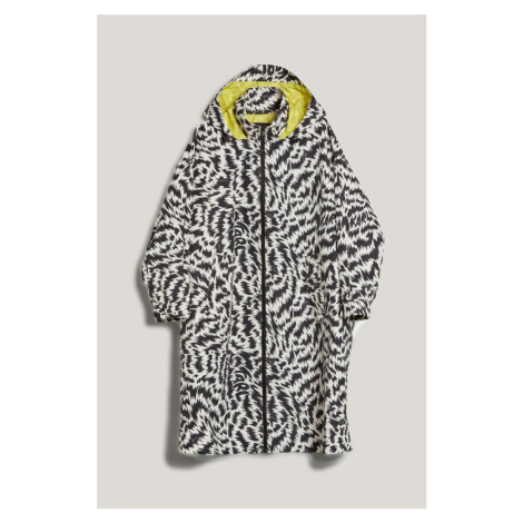 Kabát Karl Lagerfeld Printed Parka Elektrika Black/White