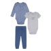 lupilu® Chlapčenská súprava pre bábätká, 3-dielna (modrá/sivá/námornícka modrá)