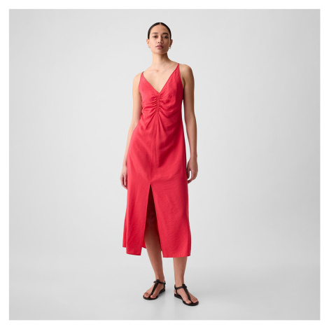 GAP Strappy Back Maxi Slip Dress Slipper Red