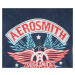 Tričko metal ROCK OFF Aerosmith Boston Pride Snow Wash Čierna
