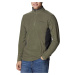 KHAKI PÁNSKA FLEECOVÁ MIKINA NA ZIPS COLUMBIA KLAMATH RANGE II HALF ZIP FLEECE 1352472397