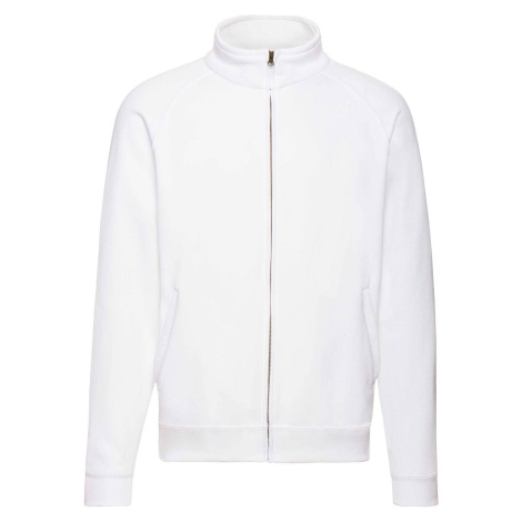 White Men's Sweat Jacket Fruit of the Loom