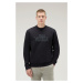 Mikina Woolrich Organic Cotton Sweatshirt Black