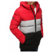 Red men's quilted winter jacket TX3114
