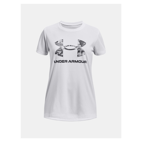 Under Armour T-Shirt UA Tech Print BL SSC-WHT - Girls