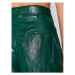 TWINSET Nohavice z imitácie kože 212TT2051 Zelená Regular Fit
