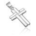 Strieborný prívesok 925 - prepletaný zaoblený kríž