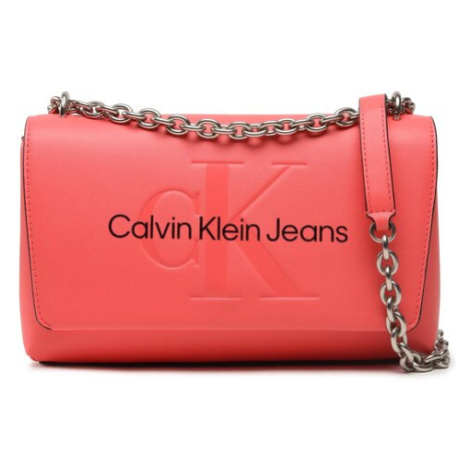 Calvin Klein Jeans Kabelka Sculpted Ew Flap Conv25 Mono K60K607198 Koralová