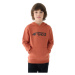 Chlapčenská mikina s kapucňou 4F JUNIOR SWEATSHIRT-JWAW24TSWSM1223-64S-SALMON CORAL