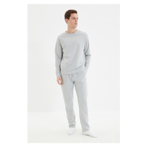 Trendyol Gray Regular Fit Pajama Set