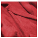 Dlhý červený vlnený prehoz cez oblečenie typu "Alpaka" (7108)