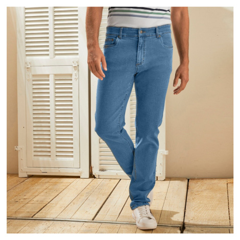 Rovné džínsy s 5 vreckami, vnútorná dĺžka nohavíc 82 cm Blancheporte