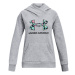 Dievčenská mikina s kapucňou UNDER ARMOUR Rival Logo Hoodie-GRY 035